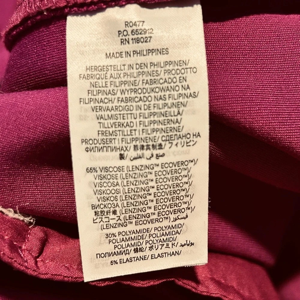 Boden Luxe Magenta Wide-Leg Trouser Pants Fuchsia Magenta • Long Length (16–18L) - Picture 9 of 12